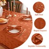 Leaves Jacquard Tablecloth for Square Tables 52 x 52 Inch