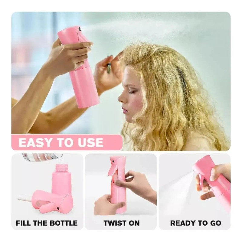 Kit Peines Y Cepillos Regadera Para Cabello Con Atomizador