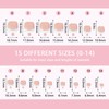 240pc Nude Pink Press on Toenails Women with Glue Tabs,