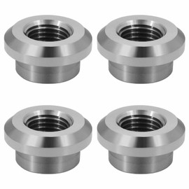 CNRAQR Aluminum 1/4" NPT Female Weld on Bung Weldable Fitting 4PCS