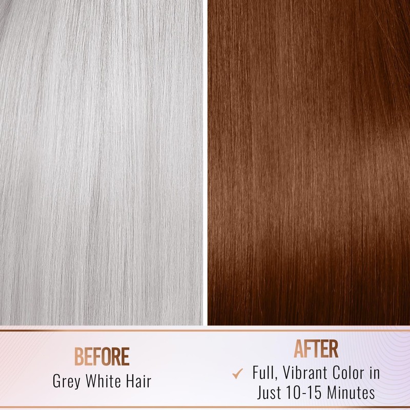 Herbishh Light Brown Pack of 3 Hair Color Shampoo for