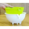 Kokubo KK-306 Colander, Red, Approx. 8.6 x 8.5 x 4.6