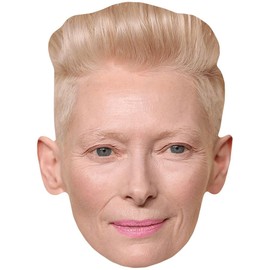 Tilda Swinton (Blonde Hair) Celebrity Mask, Flat Card Face, Fancy Dress Mask