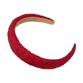 Baoblaze Red Headband Wide Hair Hoop for Photo Prop Party Masquerade Stage Show Carnivals