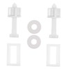 Cabilock Pernos de bisagra de Asiento de Inodoro, Kit de