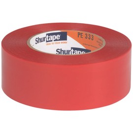 Shurtape Non-UV-Resistant Polyethylene Film Tape (PE-333), 4 in. (96mm Actual) x 60 yds. (White) / Serrated Edge
