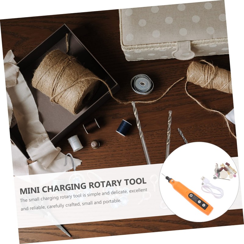 WOONEKY Mini Electric Nail Grinder 5-speed Charging Sanding Polishing Tool