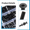 1120 Piece M3 Screws Set, Countersunk Screws Nuts Set, Threaded
