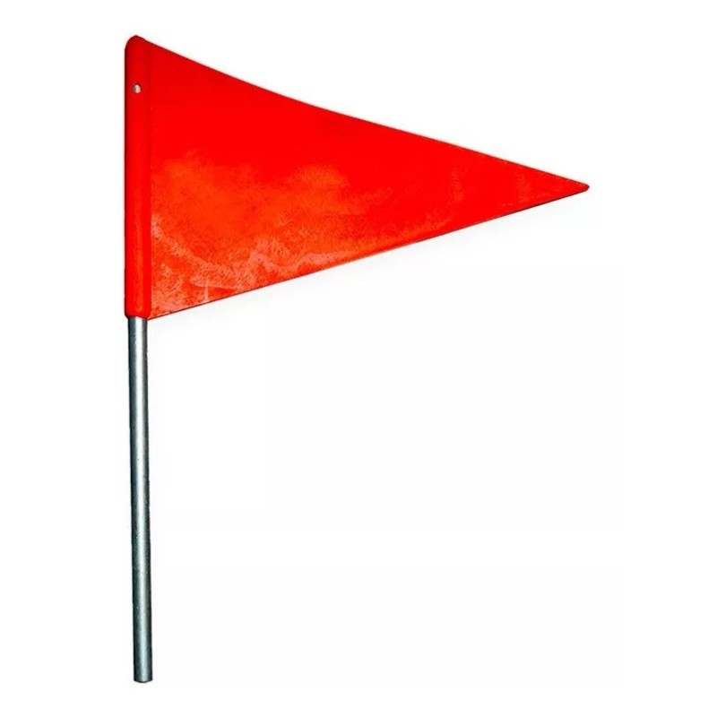 MR Par De Banderínes Rígido Naranja Tractocamión Banderola