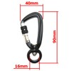 FregocS Carabiner with Swivel Screw Lock Convenient Set of 2,
