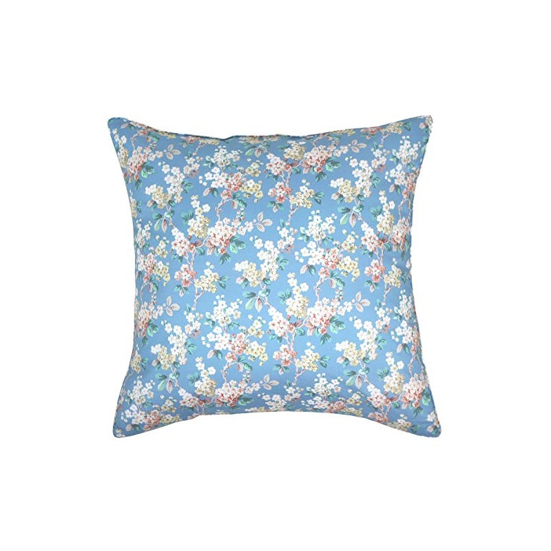 DDintex FLORET LONDON Cushion Cover, Josephine Blue, 17.7 x 17.7