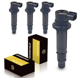 Decoropolis 4 PCS Ignition Coil Pack Fits For Yamaha YZF R1 2002-2006 YZF R6 2003-2007 FZ1 2006-2014 REPLACE F6T558 5PW-82310-00-00 5VY-82310-00-00