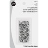 Dritz 1/4" Large, 15 Sets, Silver Eyelets, Nickel Count