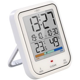 infactory Bathroom Clock: Digital Bathroom Shower Clock Thermo/Hygrometer IP65 (Wall Clock, Suction Clock, Waterproof)