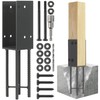 Wocepu 2 Pack Heavy Duty Stainless Steels U-Shape 4"x4"(Actual 3.5"x3.5")