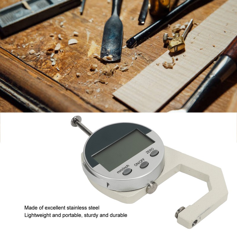 Digital Thickness Gauge Electronic LCD Thickness Meter Measuring Tool for