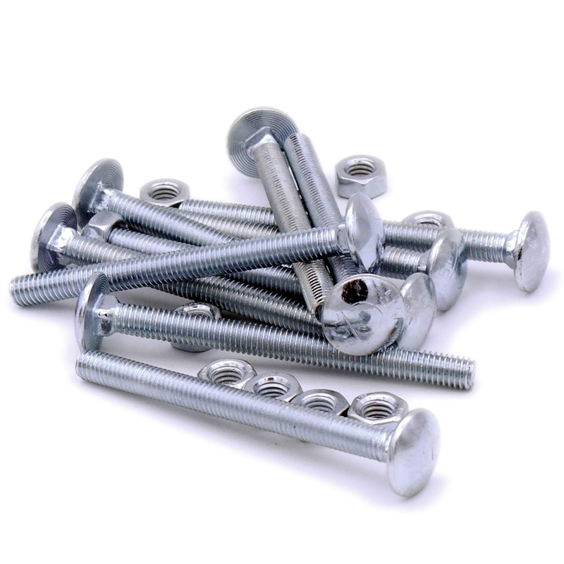 M8 (8mm x 100mm) Cup Square Carriage Bolt & Nut