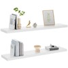 AMADA HOMEFURNISHING Floating Shelves, 32″ Large Wall Mounted Shelves for
