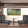 ANARACHON Leather Look RV Camper Dinette Cushion Covers, Washable RV