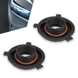 DACIRTY Pack-2 H4 LED Bulb Fixing Mount, Tensile Toughness Nylon Fiber Adaptive Mount Base, Replacement Tuning Accessory, Universal Fit for Most Cars Trucks SUVs (Black)