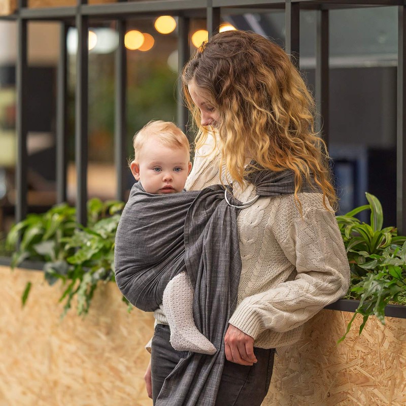 Hoppediz Ring-Sling, Baby Sling from Birth, 100% Tested for Harmful