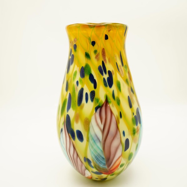 Vase Murano Style Fiona Height Approx. 37 cm Colourful Handmade