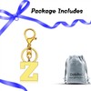 Dabihu Initial Letter Z Alphabet Keychain Initial Monogram Letter Keyring