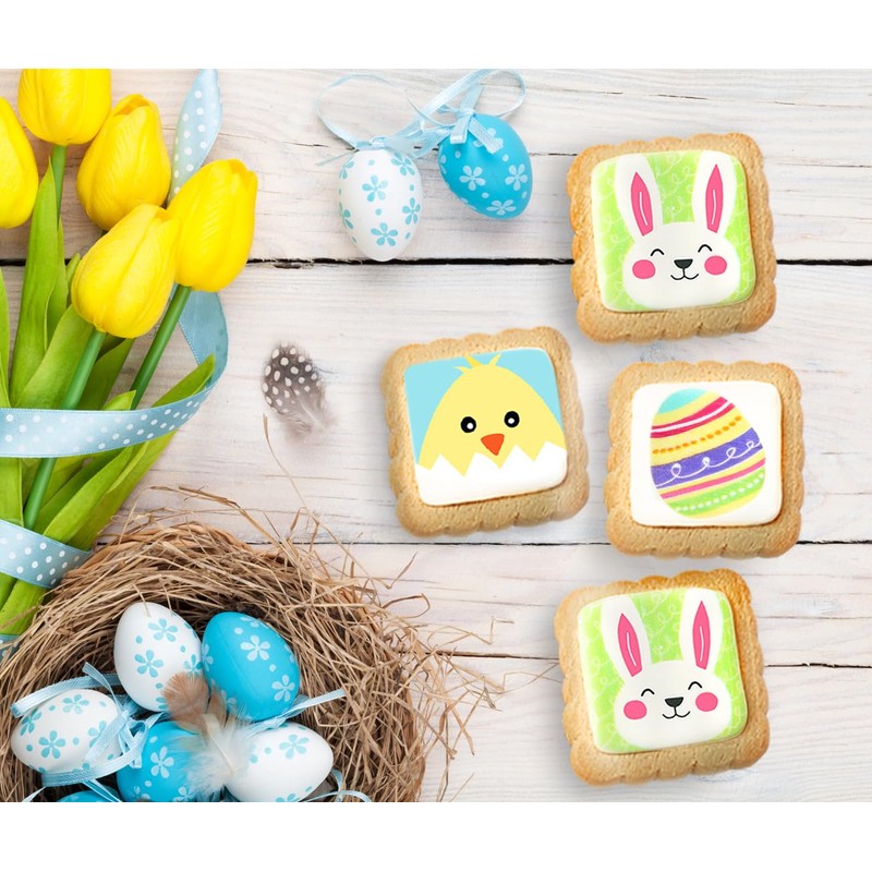 Happy Easter Cookies Gift Baskets Box for Men Women Kids