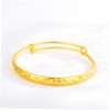 BESPORTBLE 2 Pcs Titanium Bracelet Gold Color Adjustable Wrist Bangle