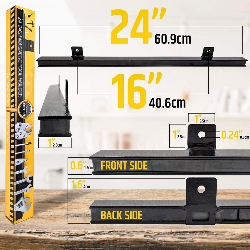 24" Heavy-Duty Magnetic Tool Holder (Upgraded Version) - Extremely Powerful