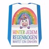 Smiling Unicorn Parking Disc Behind Every Rainbow Funny Saying for