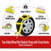 Mytee Products Tow Dolly Wheel Net Basket Strap w/Snap Hooks