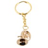Brass Tuba Key Chain Miniature Golden Musical Instrument Key Chains