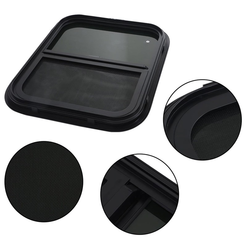 labwork 24W x 20H Aluminum Alloy Tempered Glass Window Horizontal