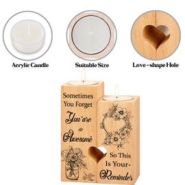 Gifts for Women, Best Friend Birthday Gifts, Candlestick Holders - Friendship Gifts, Birthday Gifts for Women, Inspirational Gifts for Women Friend, Colleagues Sister, Bestie thank you gifts for women