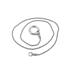 Locking Day Collar Minimalist Gothic NO Closure Rhodium O Ring Silver oxide Pure Plated Wheat style chain Choker Statement Play now Necklace For Men Women Teenager Gift light 18"
