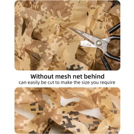 LOOGU Bulk Rolls of Camouflage Netting for Photography Background Camo Decorative Net and Hunting Blinds (Desert Digital, 1.5x5M=5x16.4ft)