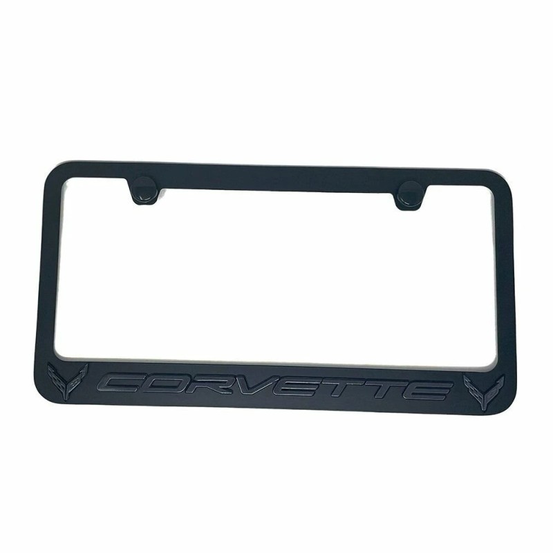 West Coast Corvette C8 Corvette License Plate Frame - Black