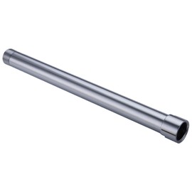 G-Promise 10 Inches Shower Head Extension Arm, Shower Head Extender, Straight Bathroom Extension Arm Replacement, All Solid Brass Construction (Polished Chrome)