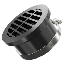 70mm (2.75 Inch) Black Round Car Heater Ducting Warm Air Vent Outlet 360 Degrees with Hose Clip