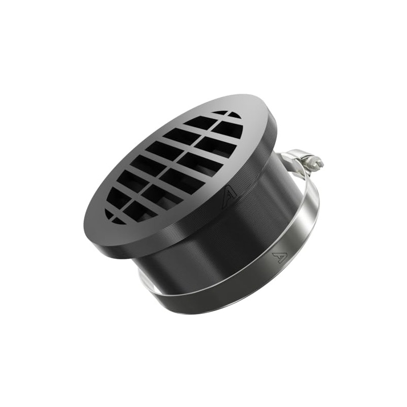 70mm (2.75 Inch) Black Round Car Heater Ducting Warm Air