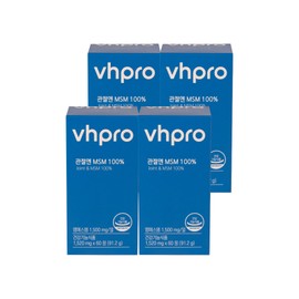 Vitamin House Joint MSM 100% Dietary Sulfur 60 tablets, 4 pieces / 비타민하우스 관절엔MSM 100% 식이유황 60정, 4개