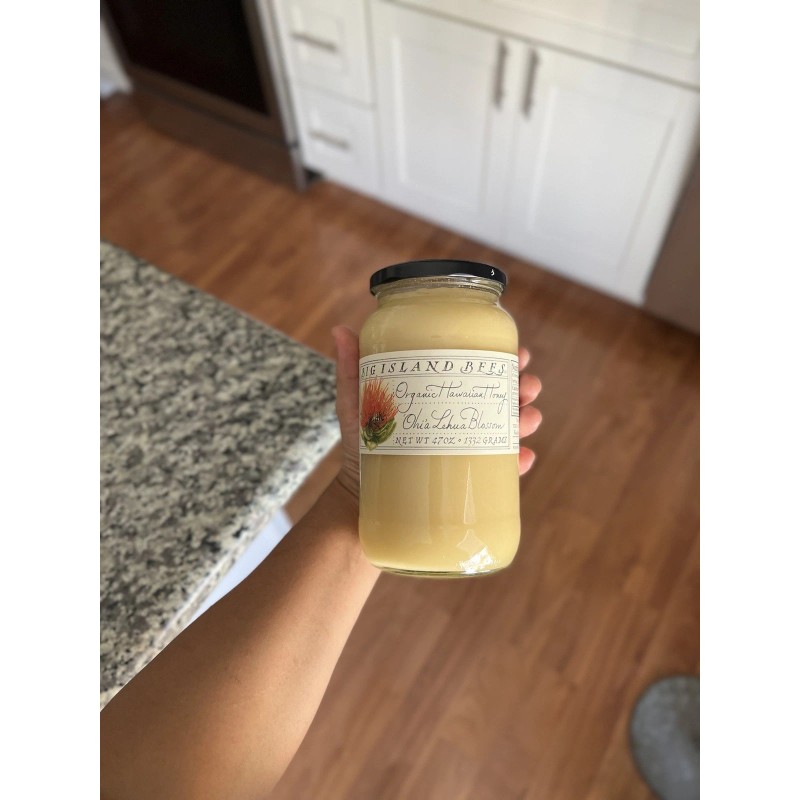 Big Island Bees Organic Hawaiian Honey Raw Premium Large 47oz