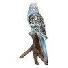 Figuren Shop GmbH Budgie Blue Garden Ornament - Lifelike Bird