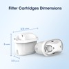GLACIER FRESH Replacement Water Filter Cartridges, Compatible with Mavea Maxtra,