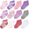 CozyWay Toddler Girl Socks With Grippers Non Slip Ankle Grip
