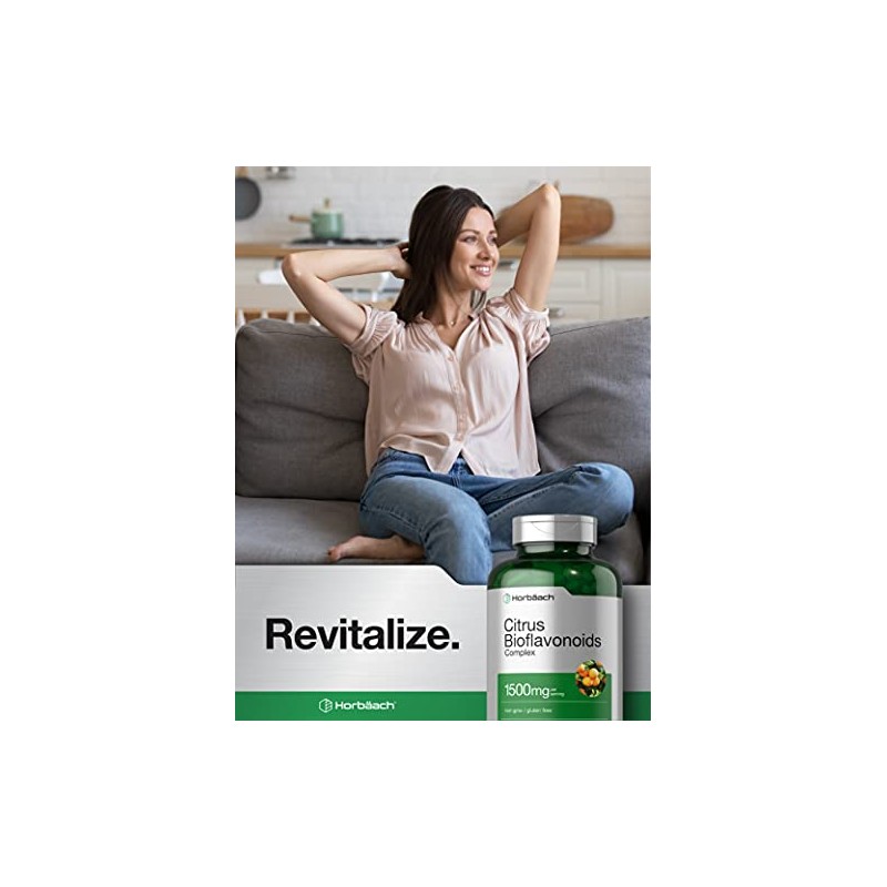HORBÄACH - Bioflavonoides Cítricos 1500 mg, 300 Cápsulas – Complemento