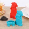 2Pcs Cute Cartoon Monkey Shape Silicone Tea Filter Infuser Strainer
