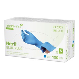 Medi-Inn Disposable Gloves Vinyl Latex Nitrile Powder-Free S M L XL blue