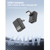 TFAK 3 Pack 240W USB C Right Angle Adapter,90 Degree